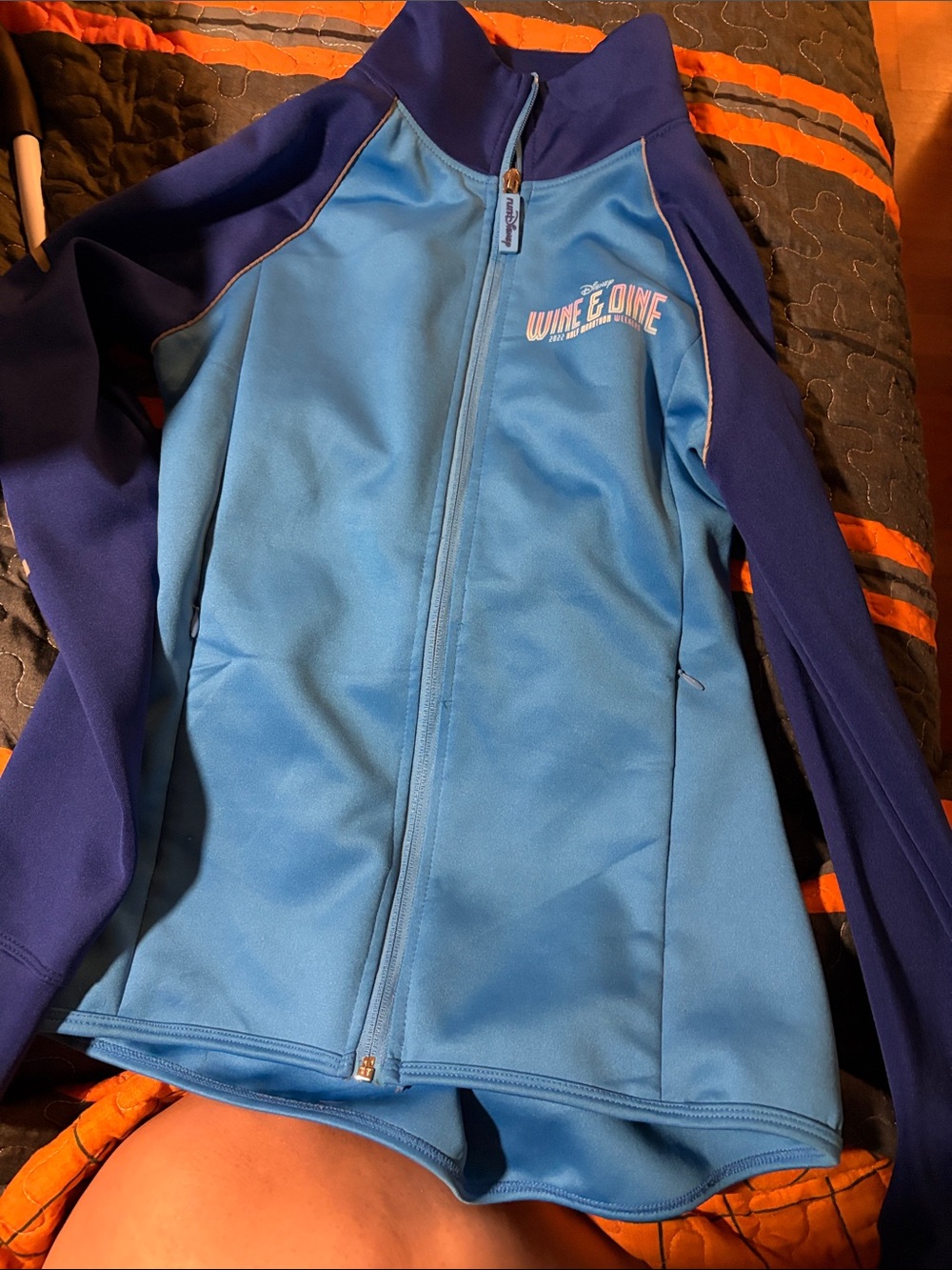Blue & Navy Run Disney 2022 Wine and Dine jacket -